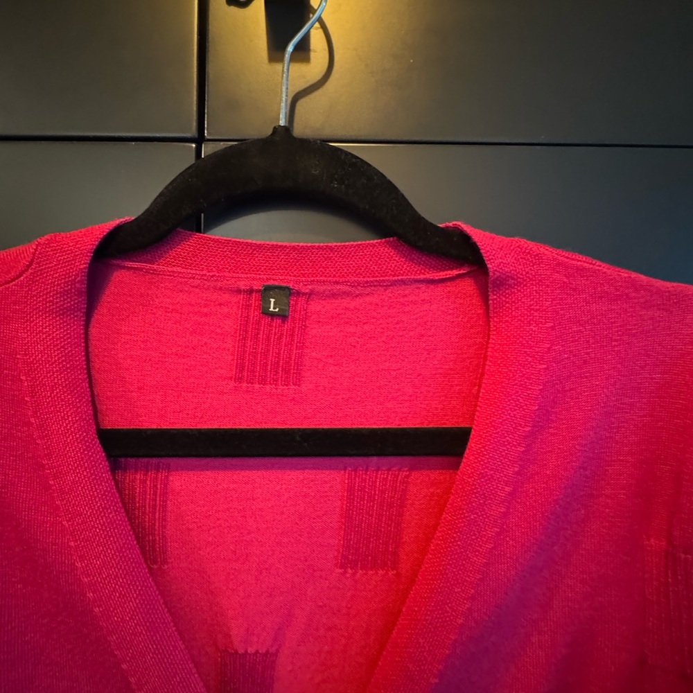 New Hot Pink Cardigan Sweater - Picture 5 of 8